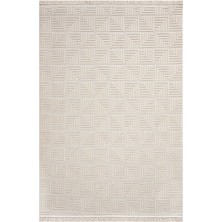 Bespoky 80x150 cm Bej Beige Modern Lüks Yıkanabilir Halı | Mutfak Balkon Yatak Odası Halısı | Hav Vermez Leke Tutmaz Kaymaz | 1062-BEİGE