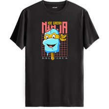 Ninja Dondurma Karakter Tasarımlı Eğlenceli Streetwear %100 Pamuk Premium Kumaş