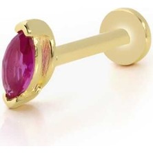 Markiz Kırmızı Taş Tragus Piercing