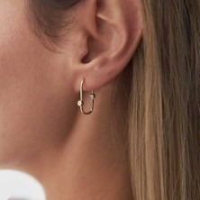 Tek Taşlı Ataç Küpe