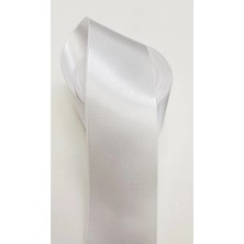Abarta Saten Kurdele 5.7cm Beyaz-5 Metre