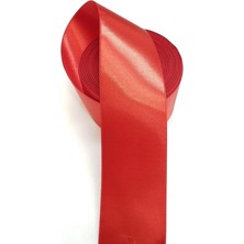 Abarta Saten Kurdele 5.7cm -Kırmızı -5 Metre