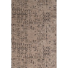 Bespoky 80x150 cm Vizon Hal Modern Yıkanabilir Halı | Mutfak Balkon Yatak Odası Halısı | Leke Tutmayan Kaymaz | CREA_HAL-4B