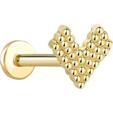 Point Kalp Tragus Piercing