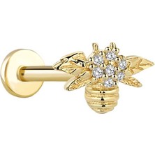 Arı Taşlı Tragus Piercing