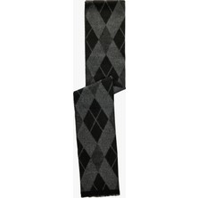 Viskon Karışımlı Uzun Baklava Desenli Atkı