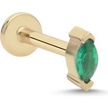 Yeşil Taşlı Tragus Piercing