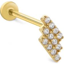 Triple Stick Tragus Piercing