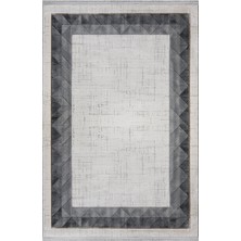 Bespoky 80x300 cm Gri Yıkanabilir Halı | Mutfak Yolluk Halısı | Leke Tutmayan, Kaymaz | KENZO-KN001A