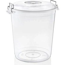 Bakliyat Kovası Şeffaf Kova 70LT Kulplu Kapaklı -ASD174