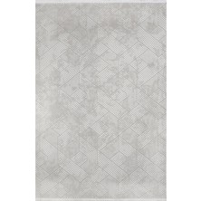 Boice Geometrik Krem Mikro Polyester Dikdörtgen Modern Desenli Akrilik Hav Vermeyen Leke Tutmayan Kolay Temizlenen Yumuşak Makine Salon Yolluk Mutfak Halı