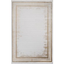 Bespoky 80x150 cm Bej Ottowa Modern Stone Yıkanabilir Halı | Mutfak Balkon Yatak Odası Halısı | Leke Tutmayan Kaymaz | OTTOWA-OT001B