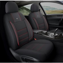 Renault Megane 2 Hatchback 2008 Aracınıza Uyum Sağlayan Oto Koltuk Kılıfı Tam Takım - Violet Kırmızı