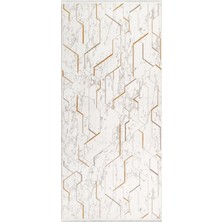Bespoky 120x500 cm Gri Yıkanabilir Halı | Salon Yatak Odası Halısı | Leke Tutmayan, Kaymaz | LOTUSPLUS-08581A