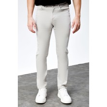 Erkek Taş Rengi Regular Fit Rahat Kesim Esnek Likralı Denim Jeans Kot Pantolon HLTHE001918