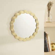 Karaca Home Vendi Duvar Aynası Gold  34x34 Cm