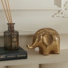Karaca Home Elephant Biblo Gold 16,5X9,8X11,8CM