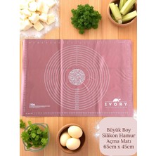 Büyük Boy Silikon Hamur Açma Matı 65X45CM