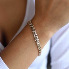 Taşlı Balıksırtı Bileklik