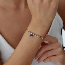 Mavi Mineli Fil Bileklik