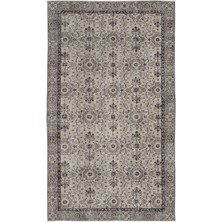 Bespoky 148x262 cm Bej Açık Bej Klasik Vintage Çiçekli Halı | Salon Yatak Odası Halısı | UNİQUE-8803