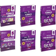 Gizli 2025 5. Sınıf Türkçe + Fen Bilimleri Alıştırmalı + Usta Işi Soru + Gizli Kuşak Seti 6 Kitap Güncel Müfredat