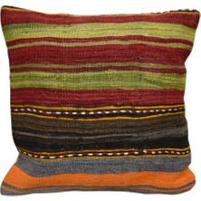 Yeni El Dokuma Dekoratif Kilim Kırlent Yastık Kılıfı 6063
