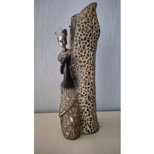 Kadın Figürü Şeklinde Polyester Vazo Dekoratif Obje ve Biblo