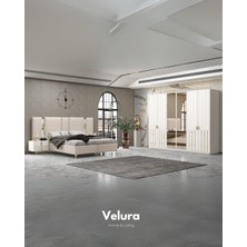 Velura Home & Living Destan Yatak Odası Takımı (Dolap + Şifonyer + Komodin + Karyola)