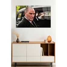 Mustafa Kemal Atatürk ve Arabası Cam Tablo, Darbelere Dayanıklı Kırılmaz Cam, Hediyelik