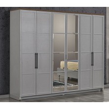 Yuvaset Home Dardason Duru 6 Kapılı Dolap