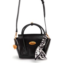 Levidor 930459 Kadın Fular Detaylı Omuz Çantası Siyah