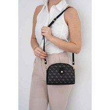 Silver & Polo Füme - Siyah SP1144 Kadın Çapraz Çanta