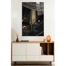 Cami Motifi Dini Islami Cam Tablo, Darbelere Dayanıklı Kırılmaz Cam, Hediyelik