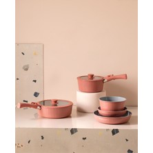 Madame Coco Benard 9 Parça Tencere Seti - Kırmızı