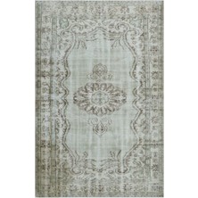 Bespoky 176x272 cm Kahverengi Klasik Yün Halı | Salon Yatak Odası Halısı | %100 Doğal Yün El Yapımı El Dokuma | UNİQUE-24249