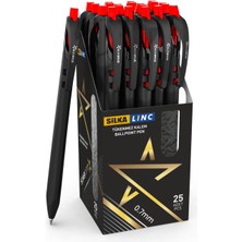 Silka Linc Starone Tükenmez Kalem 0.7 mm Kırmızı 25 Adet
