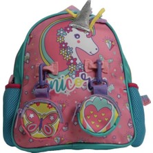 Nessiworld  Vest Unicorn Pembe Turkuaz Mini Sırt Çantası