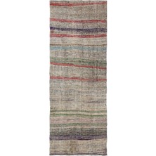 Bespoky 121x320 cm Bej Klasik Yün Halı | Salon Yatak Odası Halısı | %100 Doğal Yün El Yapımı El Dokuma | UNİQUE-31978