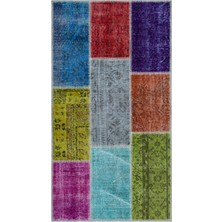 Bespoky 80x150 cm Mor Klasik Yün Halı | Mutfak Balkon Salon Halısı | %100 Doğal Yün El Yapımı El Dokuma | UNİQUE-26093
