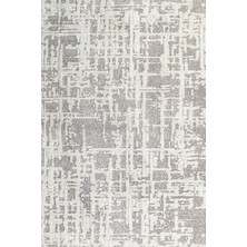 Bespoky 80x150 cm Gri Krm Modern Lüks Yıkanabilir Halı | Mutfak Balkon Yatak Odası Halısı | Leke Tutmayan Kaymaz | KRM_WOOL-007A