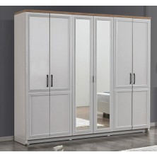Yuvaset Home Dardason Bahar 6 Kapılı Dolap