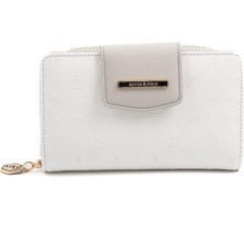 Silver & Polo Beyaz - A.gri SP1202 Kadın Cüzdan & Kartlık
