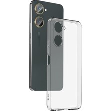 Kzy Vivo Y18 ile Uyumlu Kapak Kamera Korumalı Süper Silikon Şeffaf Kılıf