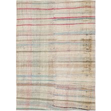 Bespoky 168x235 cm Bej Klasik Yün Halı | Salon Yatak Odası Halısı | %100 Doğal Yün El Yapımı El Dokuma | UNİQUE-37282