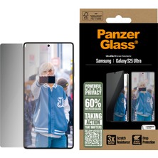 Panzerglass Samsung Galaxy S25 Ultra | Ultra-Wide Fit Gizli/hayalet Çerçeve Aparatlı Ekran Koruyucu