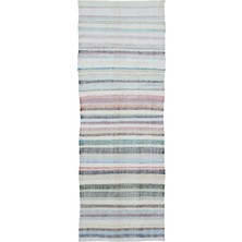 Bespoky 97x280 cm Bej Klasik Yün Halı | Yolluk Koridor Mutfak Halısı | %100 Doğal Yün El Yapımı El Dokuma | UNİQUE-32603