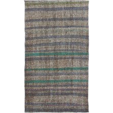 Bespoky 096x168 cm El Dokuma Siyah Yün Halı | El Yapımı Klasik Salon Halısı | %100 Doğal Yün | UNİQUE-32845