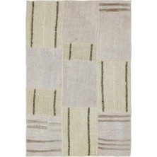 Bespoky 118x175 cm Bej Klasik Yün Halı | Yatak Odası Çocuk Odası Salon Halısı | %100 Doğal Yün El Yapımı El Dokuma | UNİQUE-36947