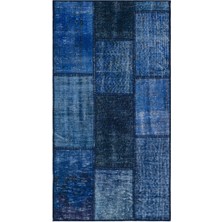 Bespoky 80x150 cm Gri Klasik Yün Halı | Mutfak Balkon Salon Halısı | %100 Doğal Yün El Yapımı El Dokuma | UNİQUE-31384